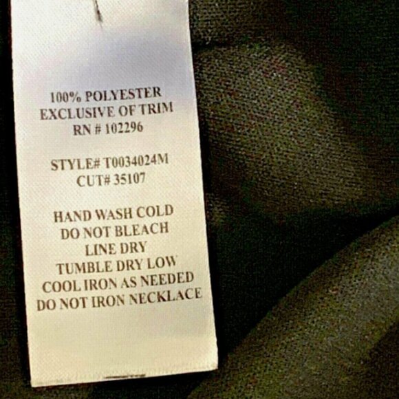 Connected Apparel Black Chiffon Evening Dress Beaded Neckline Sz 6 #222D - Picture 10 of 10